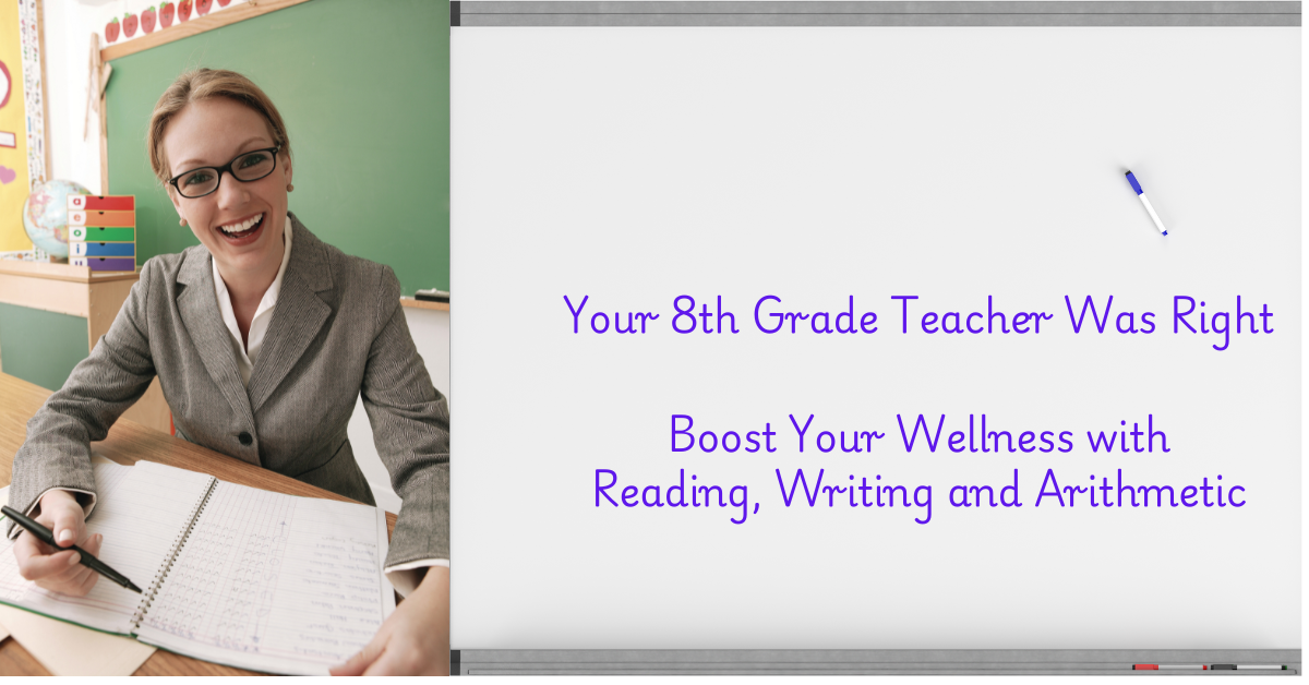 Your 8th Grade Teacher Was Right Boost Your Wellness with Reading Writing and Arithmetic - Wellness Leadership Boost Wellness with lessons from 8th Grade